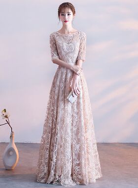 晚礼服女2023新款春夏宴会长款优雅公主名媛小香风聚会连衣裙短款