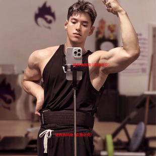 加粗修身螺纹健身打底背心男黑色纯棉圆领训练运动弹性吸汗吊带潮