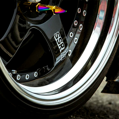 轮毂轮圈贴纸改装SSR胎铃车贴