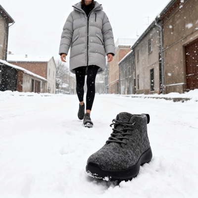 走路鞋秋冬加厚羊毛靴健步鞋秋冬季加厚特卖羊毛老爹靴清仓处理