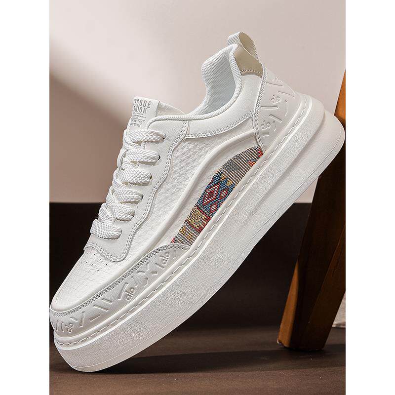 男鞋秋季2025新款轻便百搭潮流学生小白鞋男爆款运动休闲印花板鞋