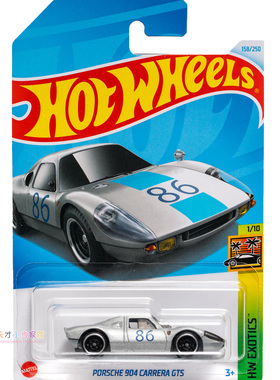 158号 PORSCHE 904 CARRERA GT5 保时捷 银色 美泰风火轮 HW EXOT