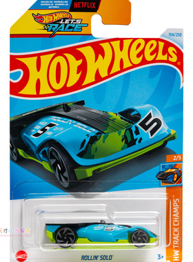 154号 ROLLIN' SOLO 蓝色 风火轮 HW TRACK CHAMPS系列24P