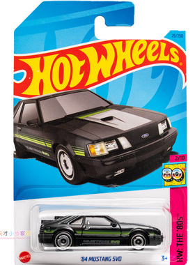25号 '84 MUSTANG SVO 黑色 美泰风火轮 HW THE'80S'系列23J