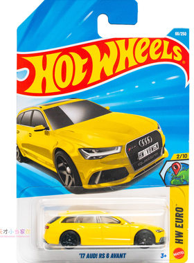 66号 '17 AUDI RS6 AVANT 奥迪 黄色 风火轮 HW EURO系列26C