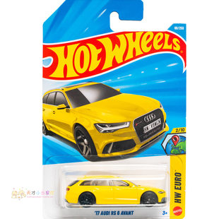 RS6 AVANT EURO系列26C 风火轮 AUDI 黄色 66号 奥迪