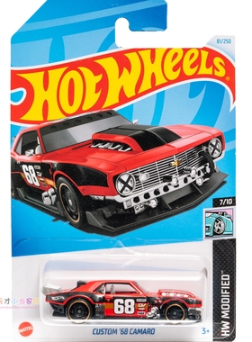 81号 CUSTOM '68 CAMARO 雪佛兰 红色 美泰风火轮 HW MODIFIED系