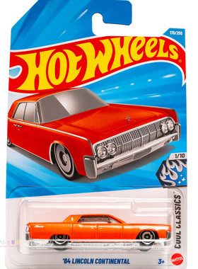 170号 '64 LINCOLN CONTINENTAL 林肯大陆 橙色 风火轮 COOL CLAS