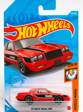 218号 '87 BUICK REGAL GNX 别克红色 美泰风火轮 MUSC