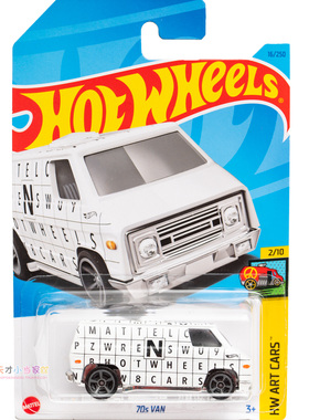 16号 70S VAN 白色 美泰风火轮 HW ART CARS系列23A