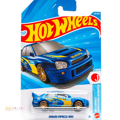 176号 SUBARU IMPREZA WRX 斯巴鲁 蓝色 风火轮 HW J-IMPORTS系列