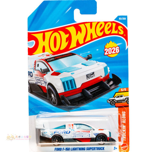151号 FORD F-150 LIGHTNING SUPERTRUCK 福特 白色 风火轮 TRUCK