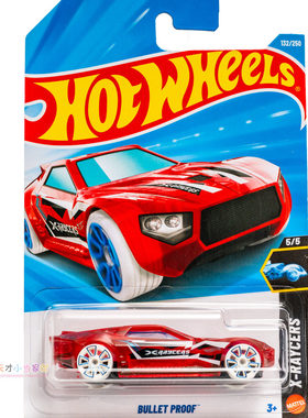 132号 BULLET PROOF 红色 风火轮 X-RAYCERS 透明系列26F