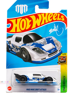 209号 MAD MIKE DRIFT ATTACK 白色 美泰风火轮 HW EXOTICS系列23