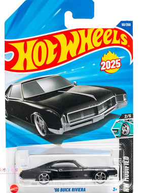 50号 '66 BUICK RIVIERA 黑色 风火轮 HW MODIFIED系列25L