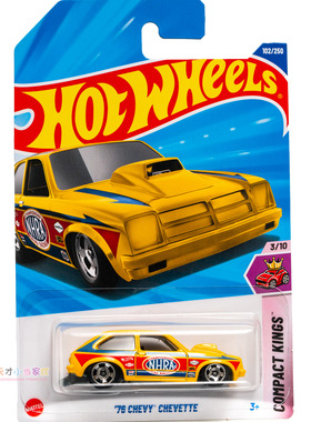 102号 '76 CHEVY CHEVETTE 雪佛兰 黄色 风火轮 COMPACT