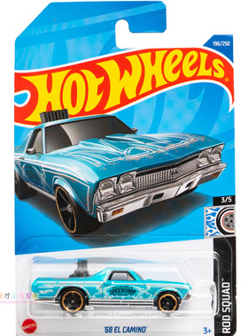 196号 '68 EL CAMINO 湖水绿色 风火轮 ROD SQUAD系列22L