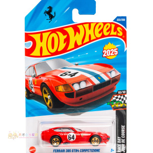 222号 FERRARI 365 GTB4 COMPETIZIONE 法拉利 红色 风火轮 25L