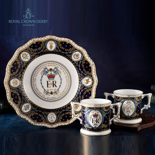 RoyalCrownDerby德贝骨瓷餐盘