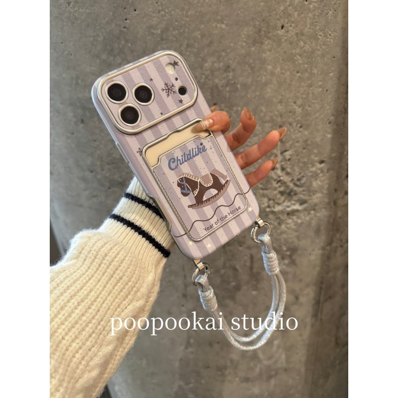 PooPookai可爱紫色条纹小马卡包适用于苹果16/17promax/iPhone15pro手机壳女款14全包防摔13保护套,3C数码配件,手机保护套/壳,淘宝优惠券,粉丝福利购,淘宝优惠卷