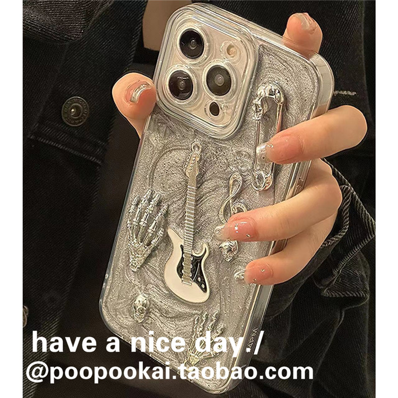 重金属风滴胶吉他手机壳