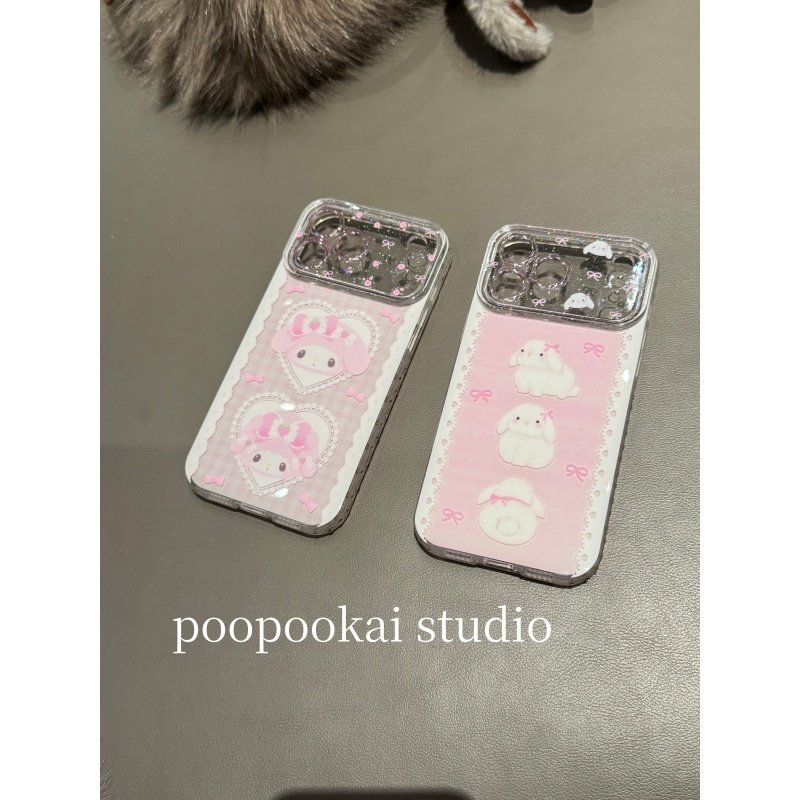 PooPookai可爱少女心花边兔子小羊适用于苹果16/17promax/iPhone15pro手机壳女款14全包防摔13保护套,3C数码配件,手机保护套/壳,淘宝优惠券,粉丝福利购,淘宝优惠卷