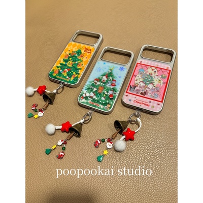 PooPookai圣诞树星星人kt猫三丽鸥派对适用于苹果16/17promax/iPhone15pro手机壳女款14全包防摔13保护套