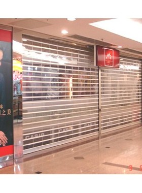 水晶透视卷帘门|遥控水晶卷帘门|铝合金水晶卷帘门