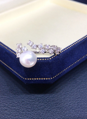 精工款极光天然淡水珍珠戒指繁星戒指食指戒小红书ins风手饰