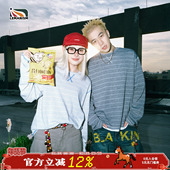 打底衫 lemanism美式 上衣女 新款 情侣款 潮流条纹长袖 T恤男2025秋季