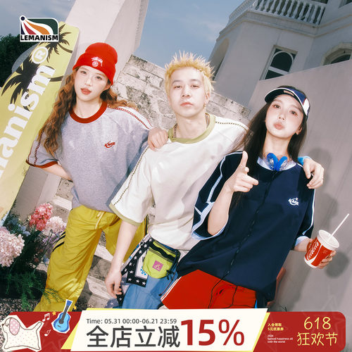 潮流条纹短袖T恤男情侣款女新款