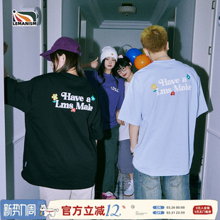 潮牌270g重磅纯棉半袖 男夏季 情侣体恤女 LemanismT恤短袖 明星同款