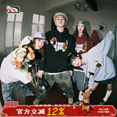 明星同款 lemanism腊肠狗400G春秋加绒连帽卫衣男宽松情侣外套女潮