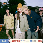 外套女 复古情侣款 lemanism巴恩风翻领撞色潮牌夹克男2024新款 秋季