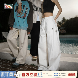 子宽松休闲长裤 lemanism美式 男2025春秋情侣直筒裤 裤 复古纯棉工装