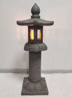 仿真石灯摆件仿古落地宫灯庭院枯山水新中式干景布置
