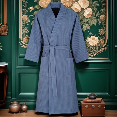 五星级酒店浴袍男款全棉纯棉睡袍