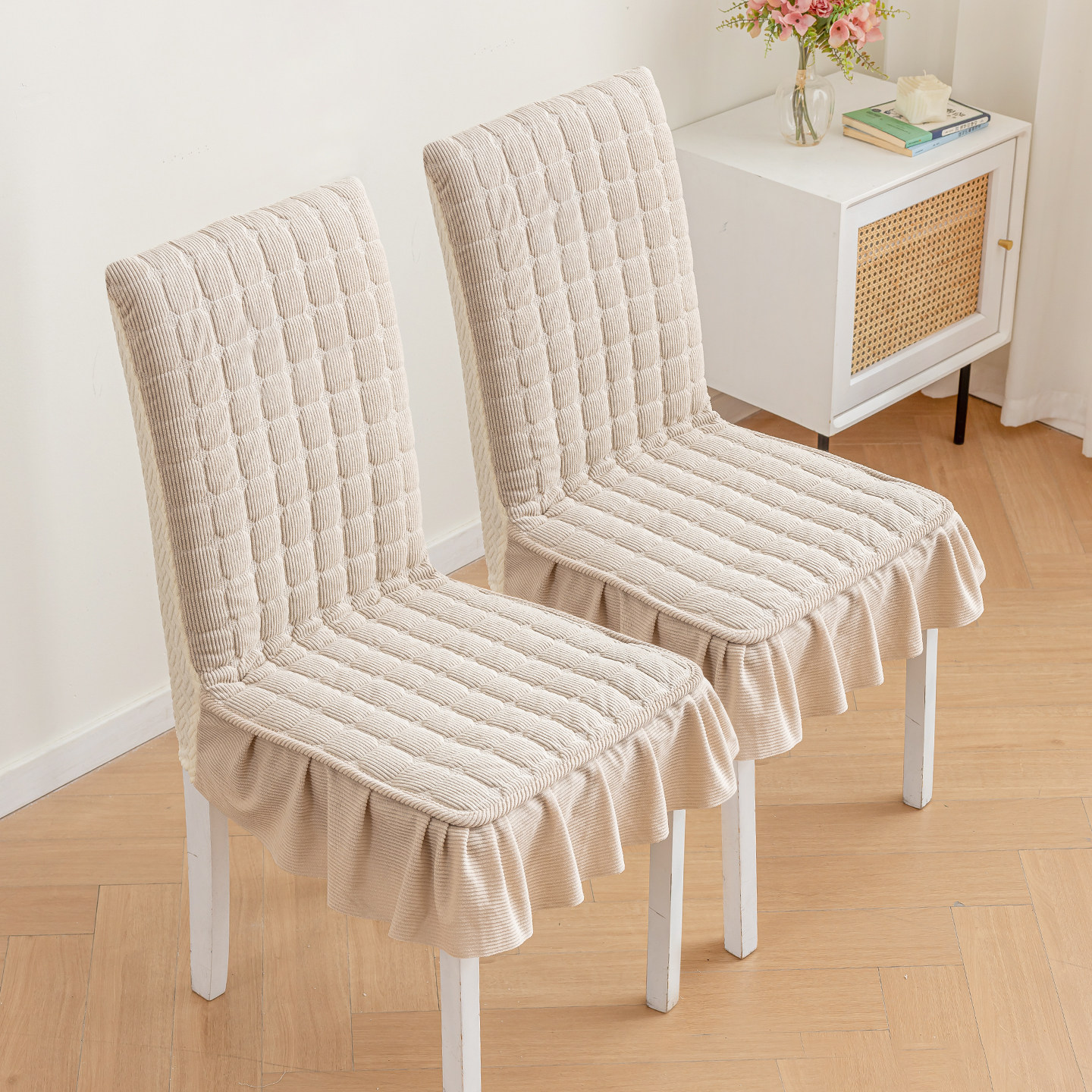 加厚夹棉直背椅子套罩冬季保暖靠垫一体全包椅套防猫抓保护套新款,居家布艺,椅套/椅垫,淘宝优惠券,粉丝福利购,淘宝优惠卷