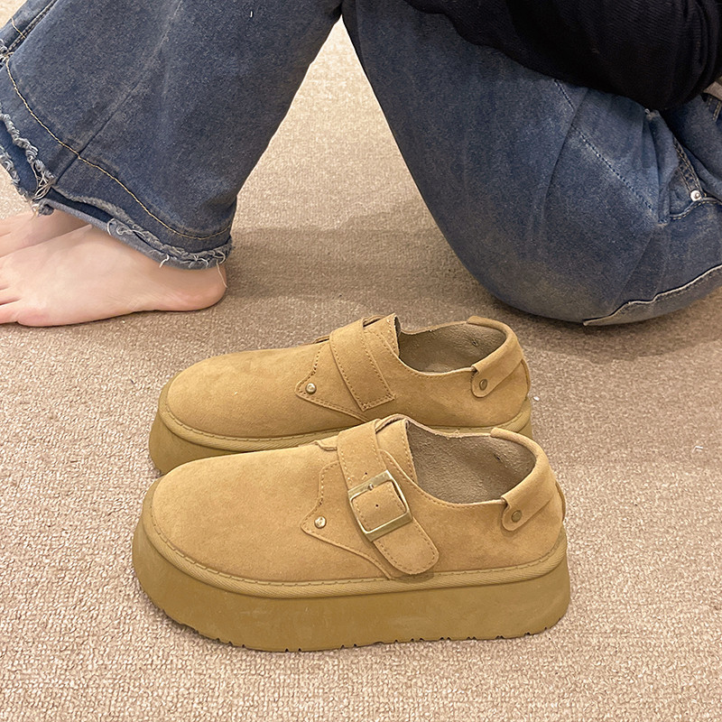 厚底增高勃肯鞋女款2026春秋季新款学生百搭女鞋秋款休闲秋冬鞋子