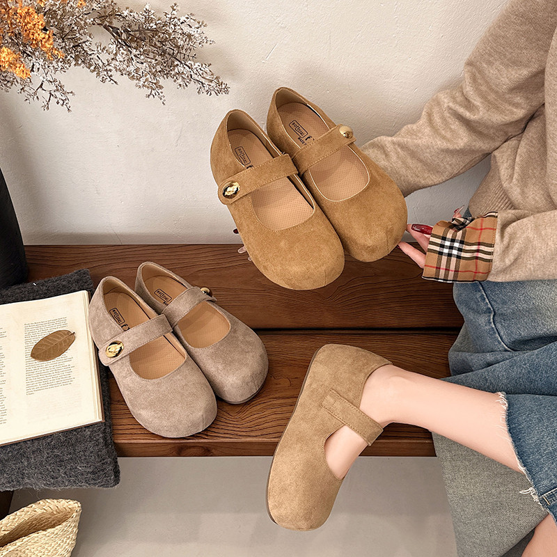 配裙子内增高厚底浅口勃肯鞋女鞋2026新款春夏玛丽珍博肯乐福单鞋