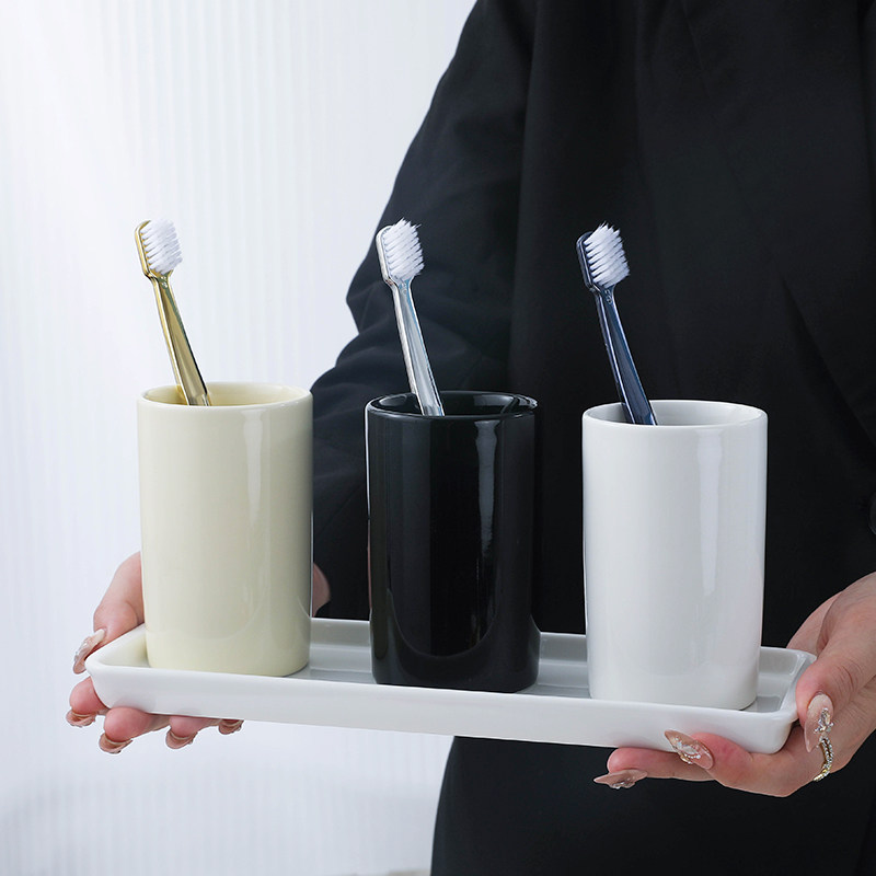 漱口杯陶瓷家用牙刷杯牙杯一对情侣刷牙杯纯色酒店牙缸杯子直口杯,家庭/个人清洁工具,洗漱杯,淘宝优惠券,粉丝福利购,淘宝优惠卷