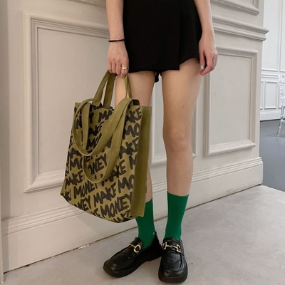 帆布包男女学生上课书包