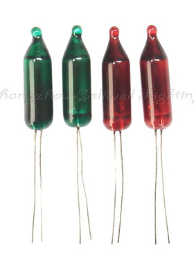 赛远新款红外线灯泡电光源 尖头米泡 4x17 红色绿色 b055 高品质