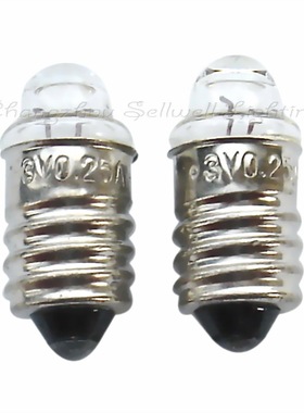 赛远电光源 微型灯泡 笔晶泡 3v 0.25a e10x22 a013 高质量