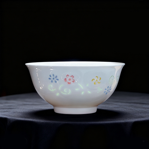 艺韵景德镇新款七彩玲珑瓷