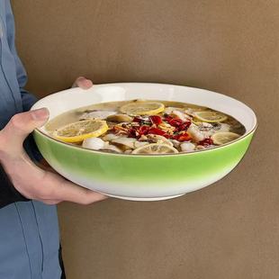陶瓷酸菜鱼大碗饭店家用10寸汤碗大号水煮鱼肉片专用汤盆酒店商用