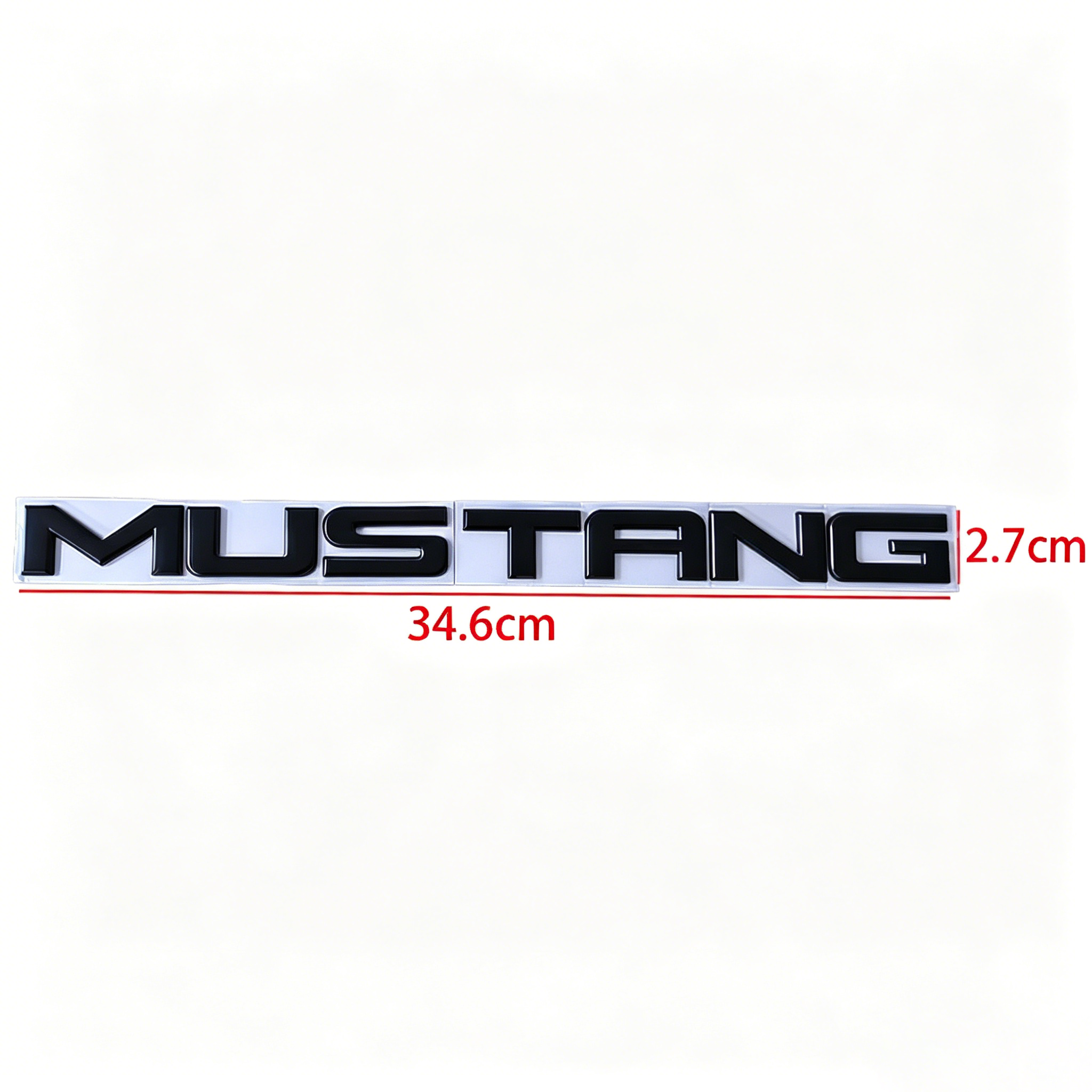 适用于福特野马改装后尾箱标GT350蛇标MUSTANG英文字母贴车标车贴