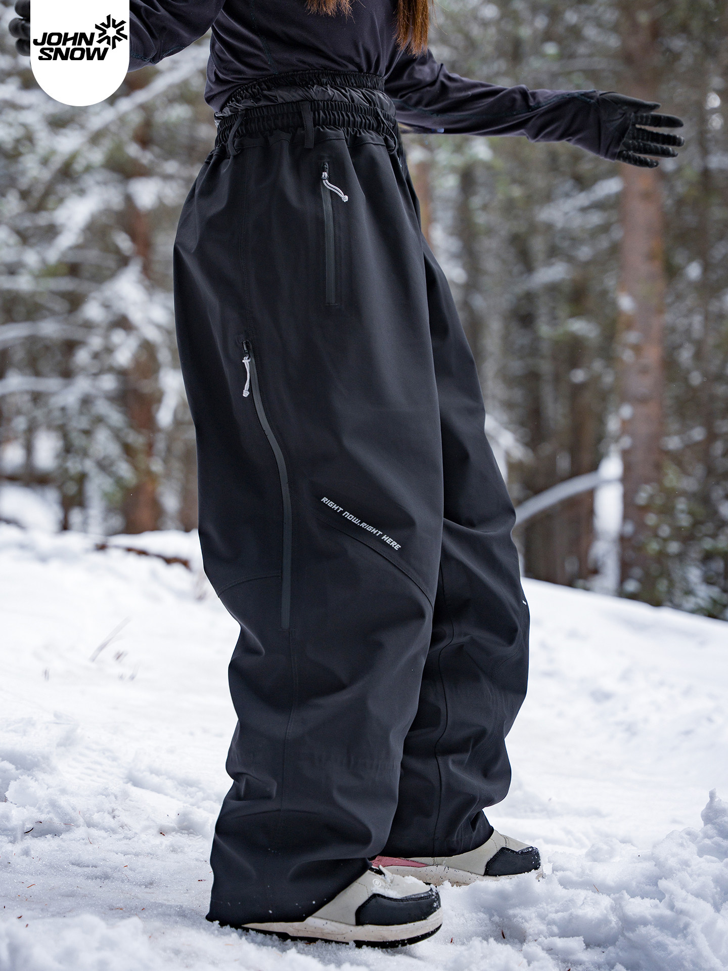 thumbnail for John Snow Ski Pants for Women and Men, Loose Fit, Winter 26 New Model, Professional, Thickened, Warm, Windproof, Waterproof