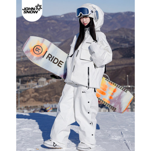 户外专业防水双板冲锋衣男款雪裤