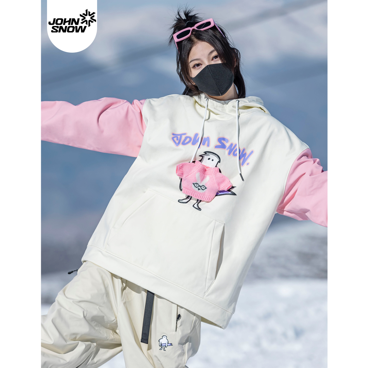 滑雪博主热推！可爱风滑雪卫衣